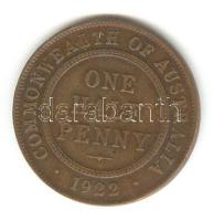 Ausztrália 1922. 1/2p T:2-/2 Australia 1922. 1/2 Penny C:VF/XF