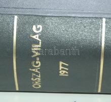 1977 Ország Világ c. folyóirat teljes évfolyama bekötve, jó állapotban