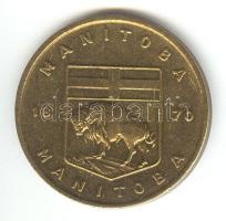 Kanada 1970. "Manitoba tartomány 1870" M emlékérem (32mm) T:2 Canada 1970. "Manitoba province 1870" M medallion (32mm) C:XF