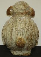 Mázas kerámia bárány figura jelzés nélkül 20cm magas