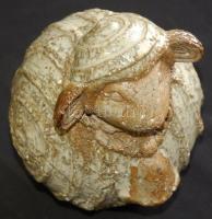 Mázas kerámia bárány figura jelzés nélkül 20cm magas