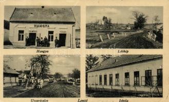 Lontó Hangya co-operative store, school (EK)