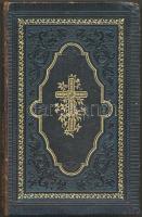 Régi gót betűs német Biblia , Mezőberény 1905. Aranyozott, dombornyomatos bőr kötésben