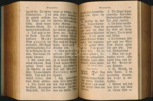 Régi gót betűs német Biblia , Mezőberény 1905. Aranyozott, dombornyomatos bőr kötésben