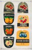 532 db üdítőital címke füzetben