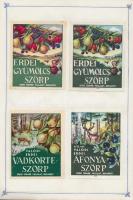 532 db üdítőital címke füzetben