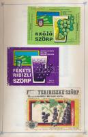 532 db üdítőital címke füzetben