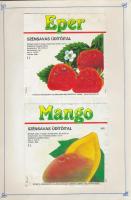 532 db üdítőital címke füzetben