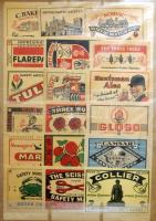 32 db Nagyméretű külföldi gyufacímke