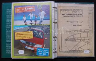 1970-1990 96 db reklám plakátok, emléklapok, szórólapok dossziéba rendezve