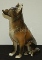 Jelzett sorszámozott Royal Doux porcelán kutya figura 21cm magas