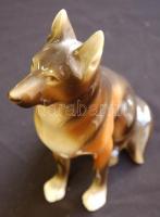 Jelzett sorszámozott Royal Doux porcelán kutya figura 21cm magas