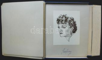 Kenyeres György: Színészeink. Rajzok.
Bp. 1943 Szerző. 57 t. aláírásokkal. Aranyozott kiadói kartond...