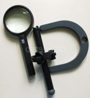 Állványos -világító nagyító 22x15 cm