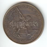 1985. "MÉE-Szeged/150 éve született Herman Ottó/Szeged Képviselője" Br emlékérem (42mm) sz...