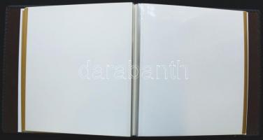 Exkluzív, nagyméretű használatlan bőr fotóalbum 24 oldallal /
Large exclusive leather photo album wi...