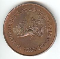 Sebestyén Sándor: 1984. "VII. Fogashajtó Világbajnokság Szilvásvárad-Eger" Br emlékérem (42mm) T:1-