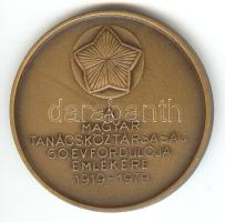 1979. "Magyar Tanácsköztársaság 60. évfordulója" matt Br emlékérem (42,5mm) T:1