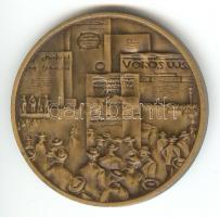 1979. "Magyar Tanácsköztársaság 60. évfordulója" matt Br emlékérem (42,5mm) T:1