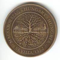 1992. "Magyar Kiállítások és Vásárok Érmekben-Expo 1992 Sevilla" Br emlékérem szign.:Lebó ...