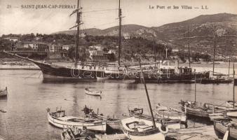 Saint-Jean-Cap-Ferrat port with ships