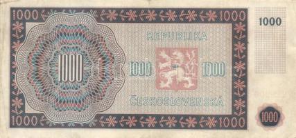 Csehszlovákia 1945. 1000K (2x) T:II-,III
Czechoslovakia 1945. 1000 Korun (2x) C:VF,F