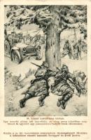Military WWI Hungarian soldiers against a Russian unit s: Basch Árpád
