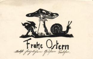 Easter, dwarf, snail, mushroom (EK)