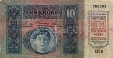 1902-1915. 1000K (2x) + 100K + 20K (2x) I. és II. kiadás + 2K + 10K, köztük 3db "Romania" ...