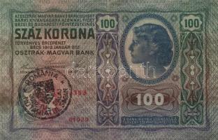 1902-1915. 1000K (2x) + 100K + 20K (2x) I. és II. kiadás + 2K + 10K, köztük 3db "Romania" ...