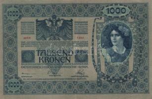 1902-1915. 1000K (2x) + 100K + 20K (2x) I. és II. kiadás + 2K + 10K, köztük 3db "Romania" ...