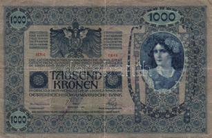 1902-1915. 1000K (2x) + 100K + 20K (2x) I. és II. kiadás + 2K + 10K, köztük 3db "Romania" ...