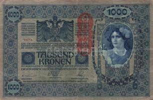 1902-1915. 1000K (2x) + 100K + 20K (2x) I. és II. kiadás + 2K + 10K, köztük 3db "Romania" ...