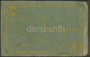 Perugia 12 darabos képeslap-leporello, városképeslap