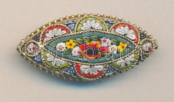 cca. 1940 Berakásos női bross jó állapotban 3,5x2,5cm