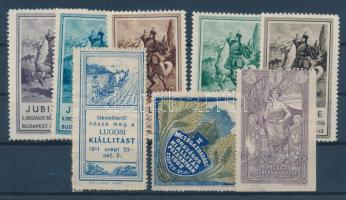 1902-1934 8 db régi magyar levélzáró