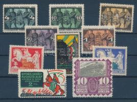 1914-1916 10 db I. világháborús militária levélzáró