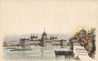 Budapest Ezredéves Országos Kiállítás Parlament 2 kr Ga.