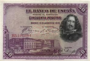 Spanyolország 1928. 25P + 50P T:II
Spain 1928. 25 Pesetas + 50 Pesetas C:XF