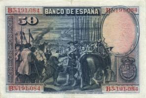 Spanyolország 1928. 25P + 50P T:II
Spain 1928. 25 Pesetas + 50 Pesetas C:XF