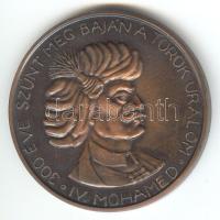 1987. "Miksa Emánuel - MÉE Bajai csoportja / IV. Mohamed" Br emlékérem (42mm) T:1-