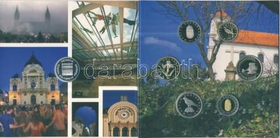 2010. 5Ft-200Ft 6klf db + "Pécs 2010 Európa Kulturális Fővárosa" Ag(999) emlékérem, szettb...