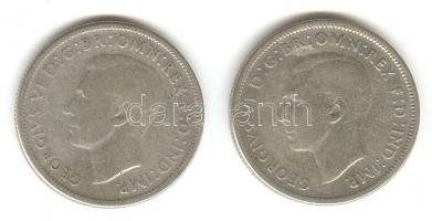 Ausztrália 1946. 1Fl Ag (2x) T:3
Australia 1946. 1 Florin Ag (2x) C:F