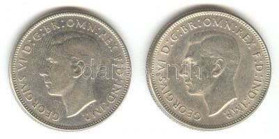 Ausztrália 1946. 1Fl Ag (2x) T:2-
Australia 1946. 1 Florin Ag (2x) C:VF