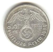 Német 3. Birodalom 1939A 2M Ag "Hindenburg" T:2/2-
German Third Reich 1939A 2 Marks Ag &qu...