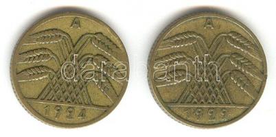 Német Birodalom / Weimari Köztársaság 1924A-1929A. 10pf (2x) T:2,2-
German Empire / Weimar Republic ...