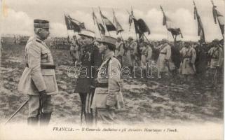 French aviators Heurteaux and Fonck, General Anthoine