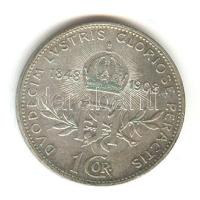 Ausztria 1908. 1K Ag "Jubileum" T:2- Austria 1908. 1 Corona Ag "Jubilee" C:VF