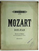 W.A. Mozart: Don Juan zongora kotta Rozsnyai Károly könyvkereskedéséből