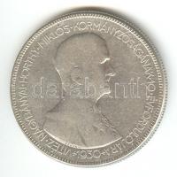 1930. 5P Ag "Horthy jobbra" T:3